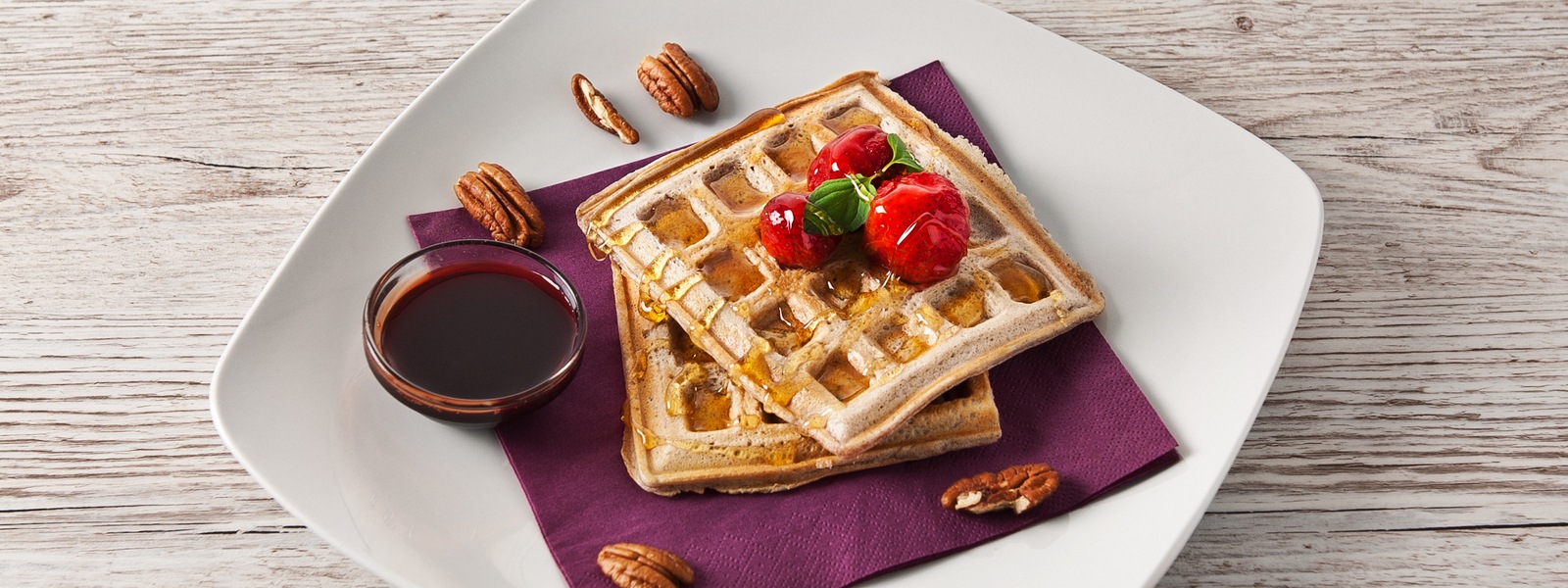 Pekanové wafle